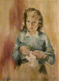 Portret van zus Hilde