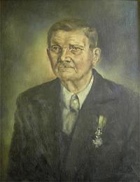 Portret van Ludo's grootvader Alfons Onzea